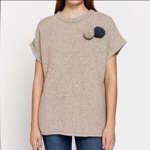 Anthropologie knit pullover oversized sweater one size